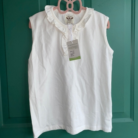 The oaks girls new nwt white top size 8 - Picture 1 of 6